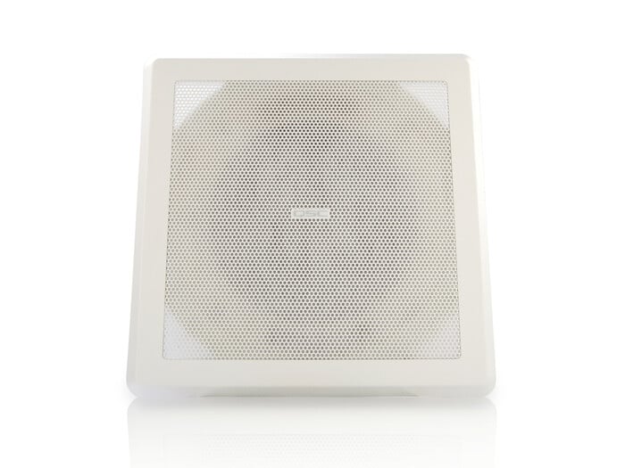 QSC AD-C821S SYSTEM 8" Coaxial Ceiling Speaker, 70/100V With Grille, C-Ring, Tile Rails