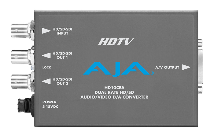 AJA HD10CEA SD/HD-SDI To Analog Audio/Video Mini Converter