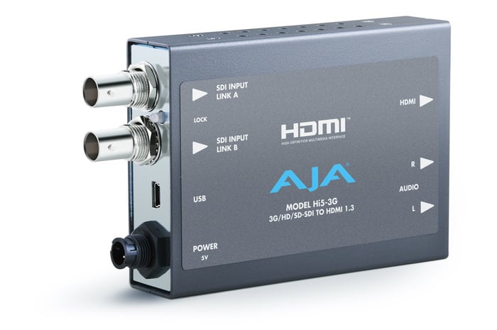 AJA HI5-3G 3G/Dual Link/HD-SD-SDI To HDMI Converter