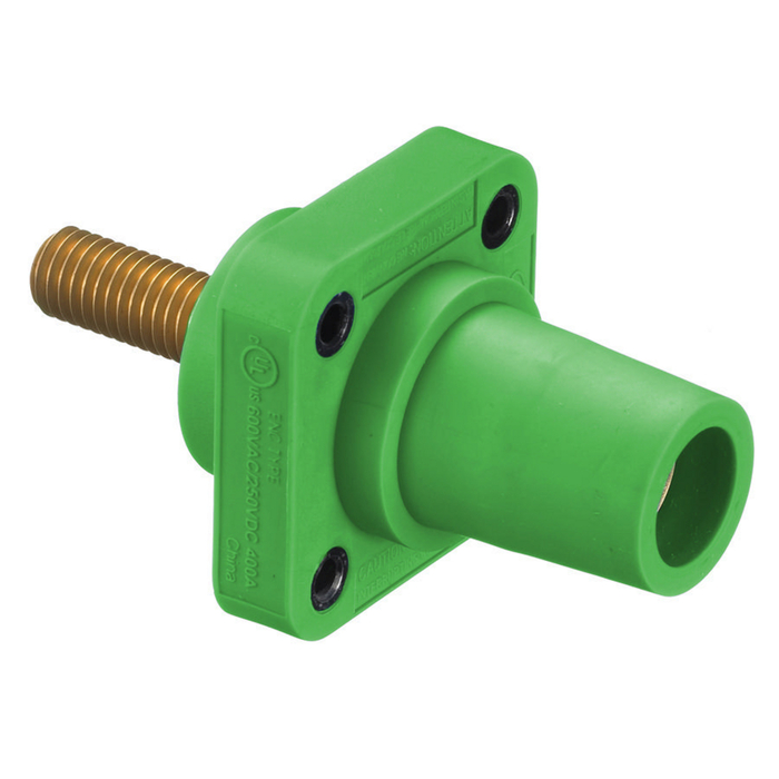 Whirlwind HBLFRS 16 Series Cam-Type Female Chassis AC Connector With Threaded Stud