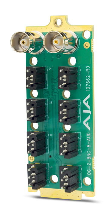 AJA OG-3G-AMA OpenGear Analog Audio 3G-SDI Embedder/Disembedder With DashBoard Support