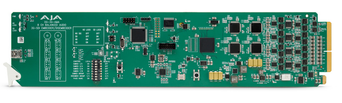 AJA OG-3G-AMA OpenGear Analog Audio 3G-SDI Embedder/Disembedder With DashBoard Support