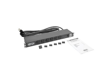 Tripp Lite DRS-1215 14-Outlet Economy Network Server Surge Protector, 15' Cord, 1 Rack Unit