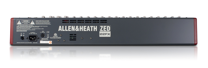 Allen & Heath ZED-22FX 22-Channel Analog USB Mixer With Effects