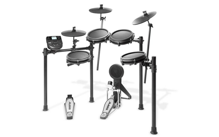 Alesis NITRO-MESH-KIT 8-Piece Drum Kit With Kick Pedal, Drum Rack And Mesh Heads