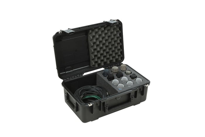 SKB 3i-2011-MC12 Waterproof 12x Microphone Case With Storage Compartment