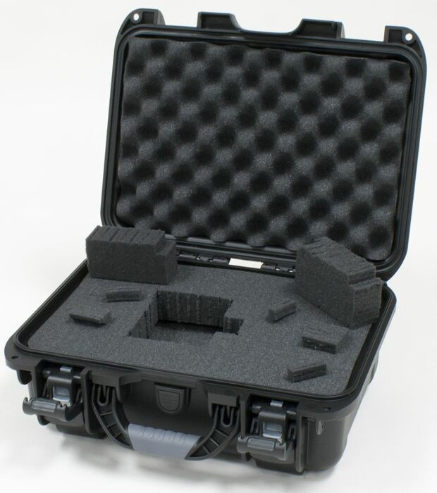 Gator GU-1309-06-WPDF 13.8"x9.3"x6.2" Waterproof Molded Case With Diced Foam