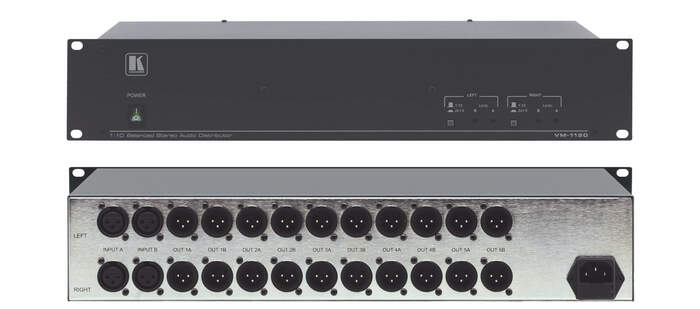 Kramer VM-1120/110V 1:10 Balanced Stereo Audio Distribution Amplifier
