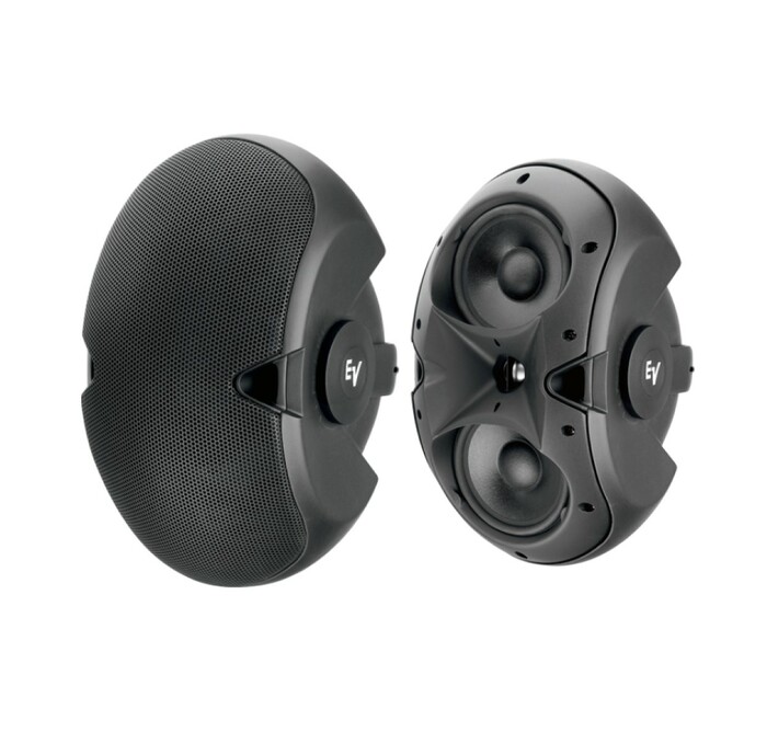 Electro-Voice EVID 6.2T Pair Of 2-Way 6" Woofer And 1" Tweeter, Black