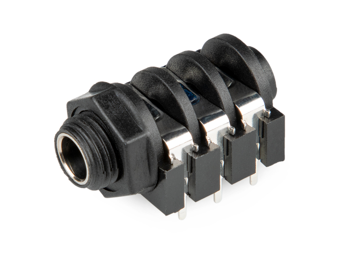 Line 6 21-00-6616 1/4" Jack - Black Plastic Nut