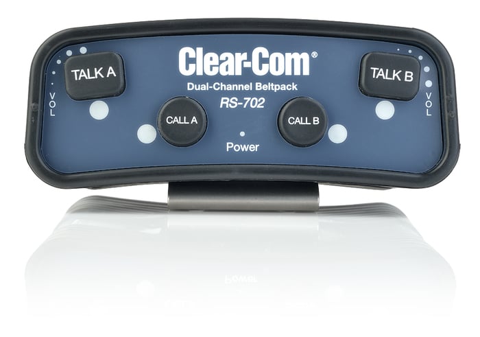 Clear-Com RS-702 2-Channel Analog Intercom Belt Pack