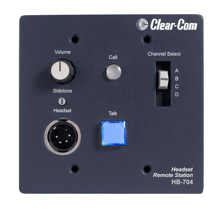 Clear-Com HB-704 Intercom Headset Station, 4 Channel