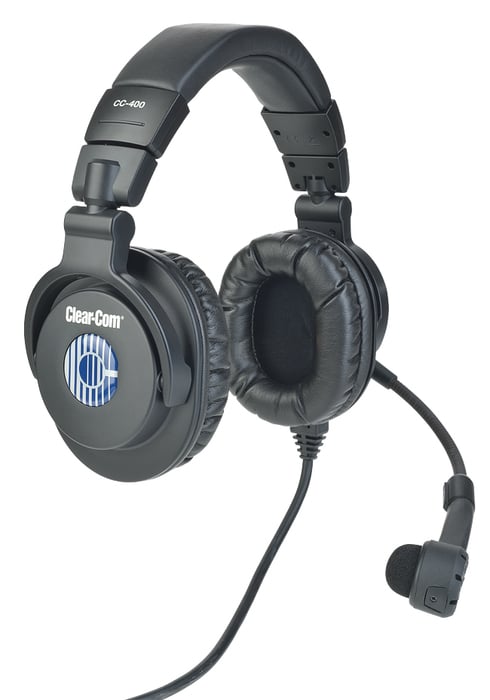Clear-Com CC-400-B6 Double-ear Headset With On / Off Switch, Untreminated