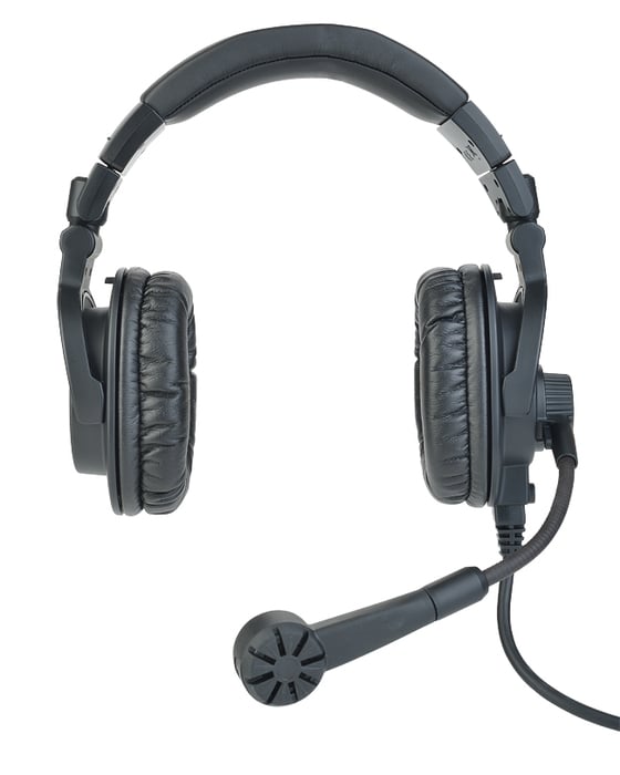 Clear-Com CC-400-X5 Double-Ear Intercom Headset With 5-Pin XLR Male Connector