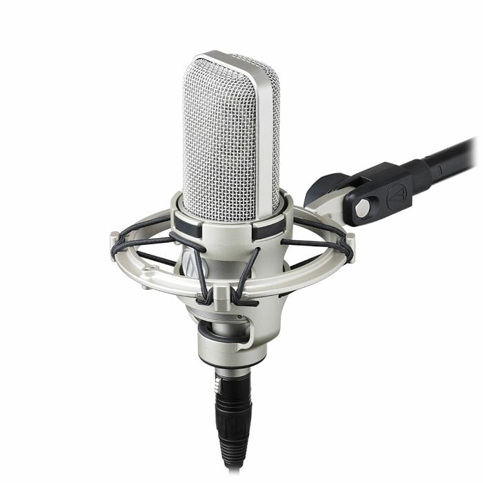 Audio-Technica AT4047/SV Large-Dual-Diaphragm Condenser Microphone, Silver