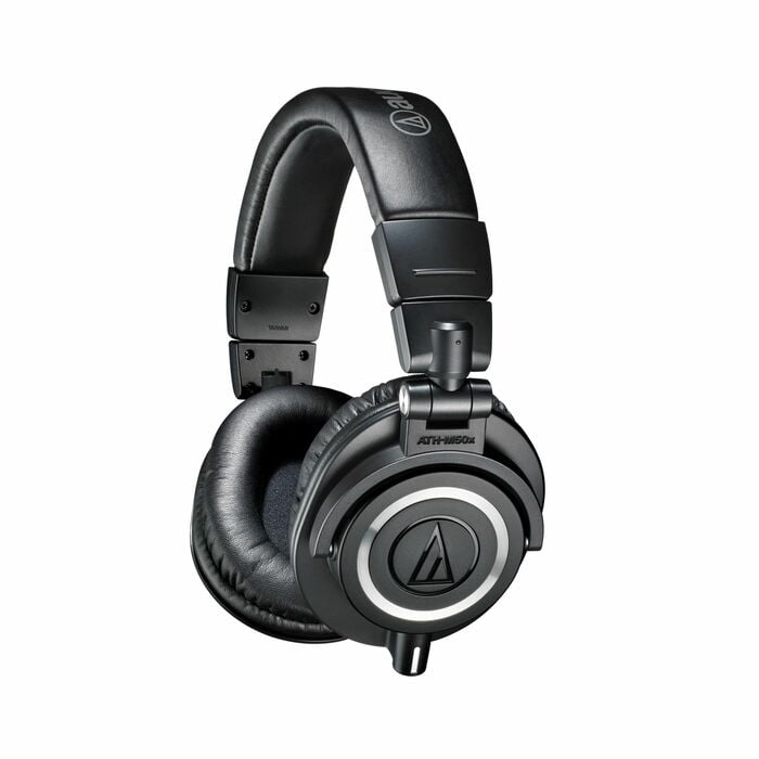 Audio-Technica ATH-M50x M-Series Closed Back Headphones With 45mm Drivers, Detachable Cable