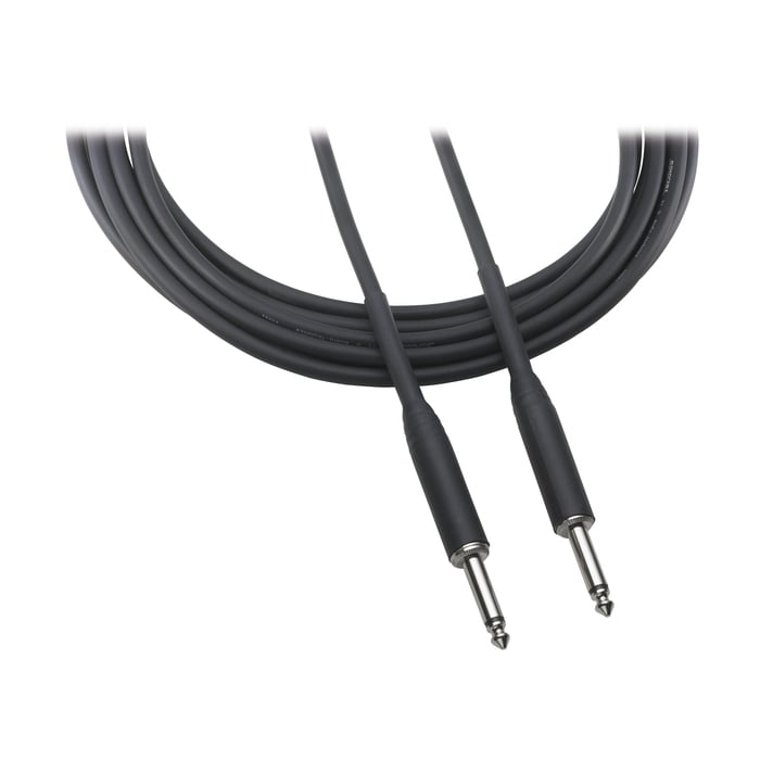 Audio-Technica AT8390-20 20' Premium Inst. Cable, ¼" TS Straight Phone Plug To Same