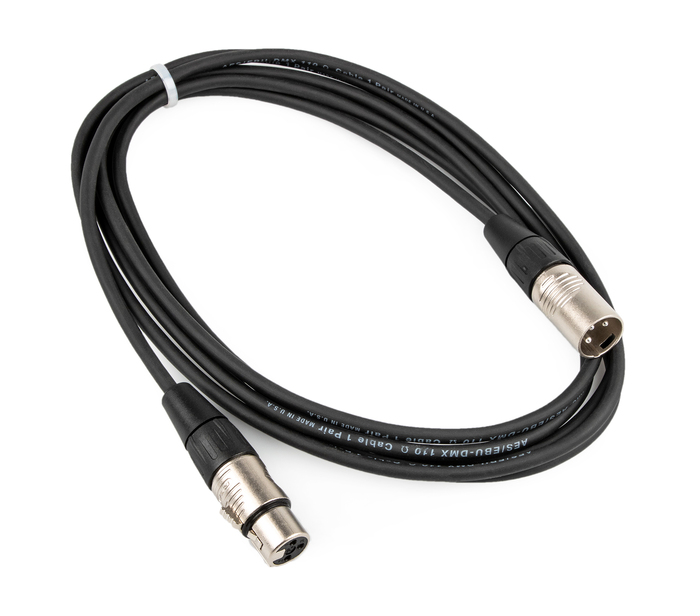 Cable Up DMX-XX3-0.5 6-inch 3-Pin DMX Male To 3-Pin DMX Female Cable