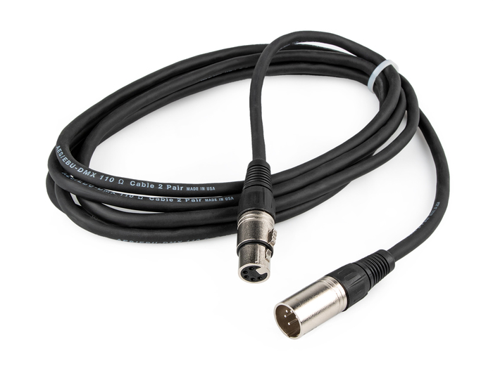 Cable Up DMX-XX5-0.5 6-inch 5-Pin DMX Male To 5-Pin DMX Female Cable