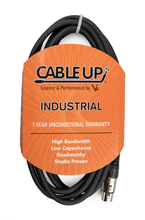 Cable Up DMX-XX5-0.5 6-inch 5-Pin DMX Male To 5-Pin DMX Female Cable