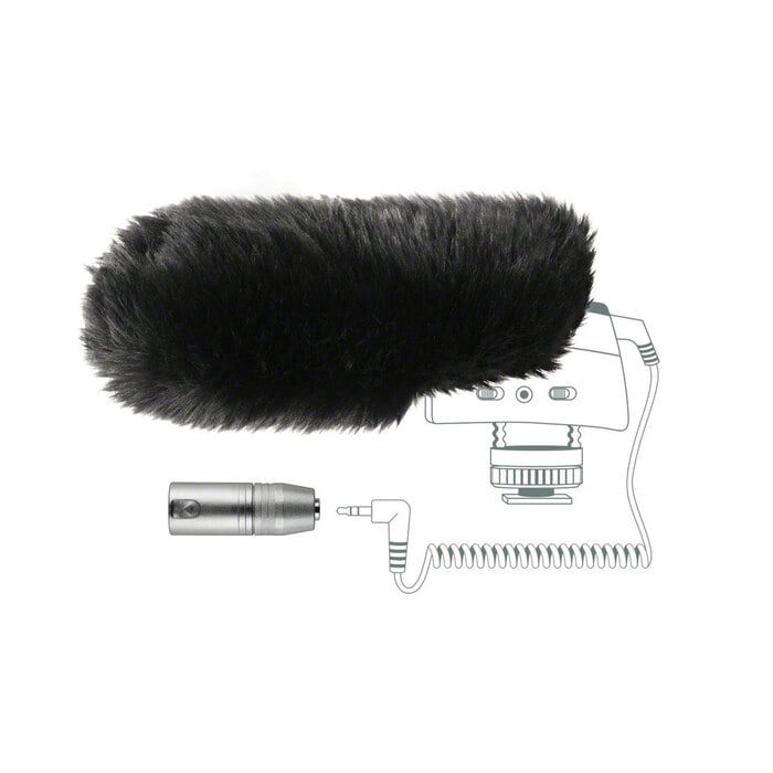 Sennheiser MZW 400 Hairy Windscreen And XLR Adapter Accessory Kit