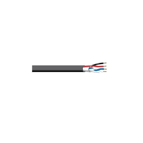 West Penn D25350BK1000 1000' 4-Conductor Shielded/Unshielded Plenum Media Control Cable