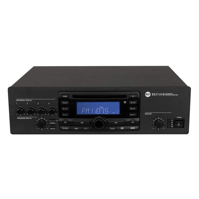 RCF ES-3160-MK2 Digital Receiver Mixer Amplifier For CD, USB, MP3 Player, FM Tuner And Bluetooth