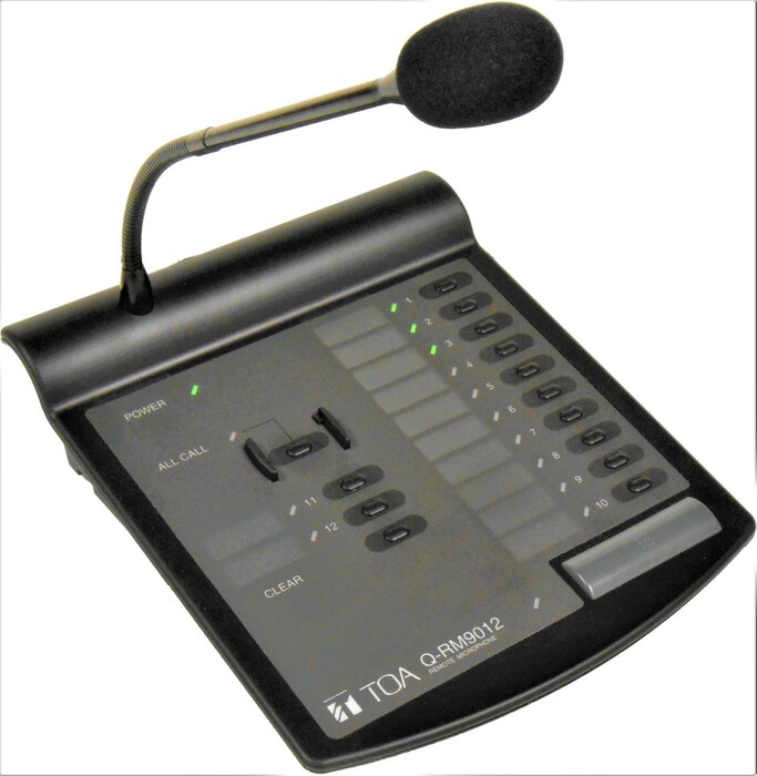 TOA Q-RM9012PS Remote Paging Microphone With Power Supply