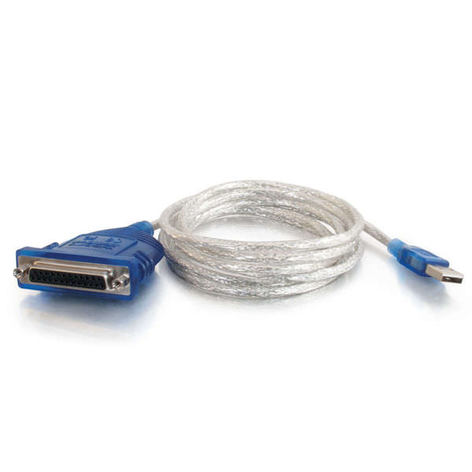 Cables To Go 16899 6 Ft. USB To DB25 IEEE-1284 Parallel Printer Adapter Cable