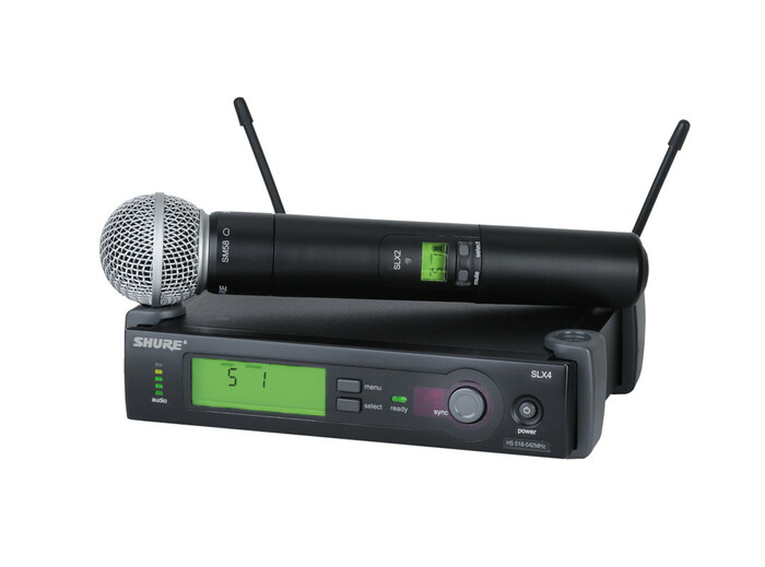 Shure SLX24/SM58 SLX Series Single-Channel Wireless Mic System With SM58 Handheld
