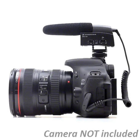 Sennheiser MKE 400 Shotgun Microphone, SuperCardioid, Condenser For Cameras
