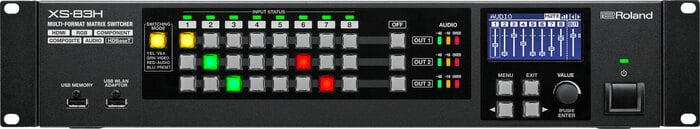 Roland Professional A/V XS-83H 8-In X 3-Out Multi-Format AV Matrix Switcher