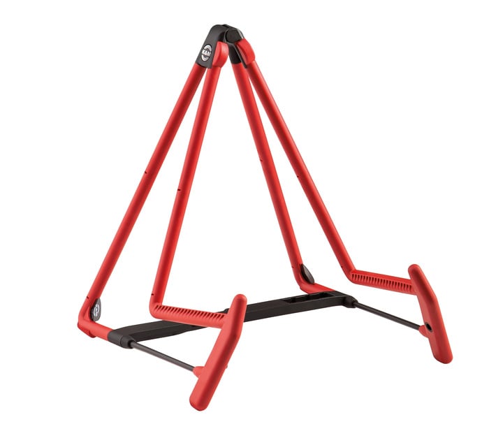 K&M 17580.014.59 Heli 2 Acoustic Guitar Stand, Red