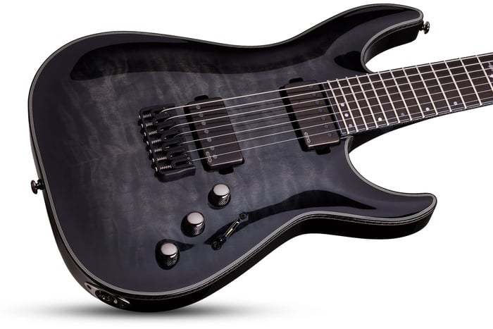 Schecter HELLRAISER-HH-C7 Hellraiser Hybrid C-7 Trans Black Burst 7-String Electric Guitar