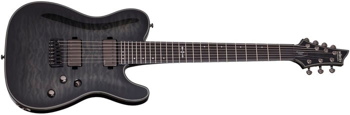 Schecter HELLRAISER-HHPT7-TBB Hellraiser Hybrid PT-7 7 String Electric Guitar, Trans Black Burst Finish