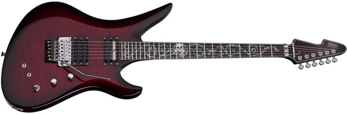 Schecter N-STRINGFIELD-BRB Nikki Stringfield A-6 FR S Electric Guitar, Bright Red Burst Signature