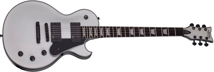 Schecter SOLO-II-PLATINUM-SSV Solo-II Platinum Satin Silver String-Thru Electric Guitar