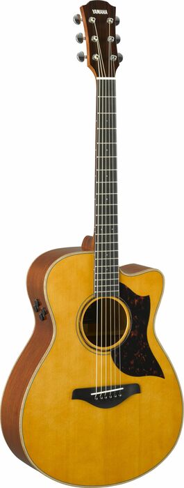 Yamaha AC3M Concert Cutaway - Natural Acoustic-Electric Guitar, Sitka Spruce Top, Solid Mahogany Back And Sides