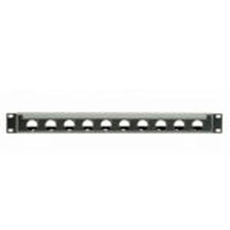 Lowell N10P-ID-1 Rack Panel For Neutrik D Series Connectors, 1 Rack Unit, Black