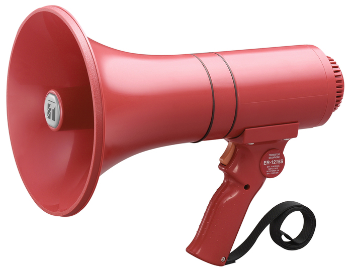 TOA ER-1215S 15W Megaphone With Siren, Red