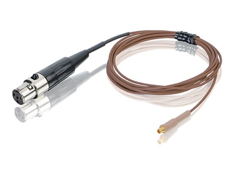 Countryman E6CABLEC1SL E6 Earset Cable With TA4F, 1mm Cocoa