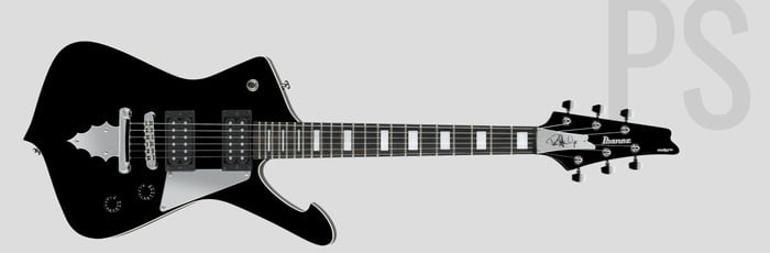 Ibanez PSM10BK Paul Stanley Signature 6-String Electric Guitar - Black