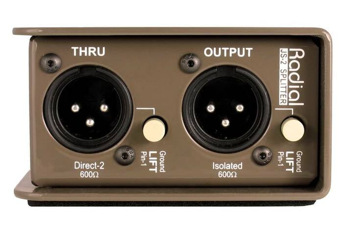 Radial Engineering JS2 Passive Mic Splitter, 1 Input, 2 Direct Outs, 1 Jensen Isolated Output