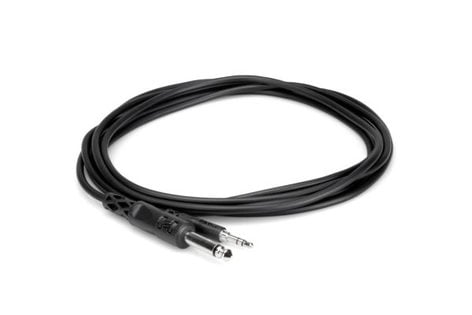 Hosa CMP-103 3' 1/4" TS To 3.5mm TRS Mono Interconnect Cable