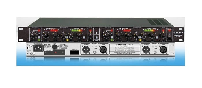 Drawmer DL241XLR 2-ch. Gate/Compressor/Limiter With Balanced XLR Connectors