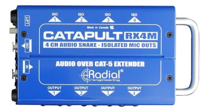Radial Engineering CATapult RX4M 4-Channel Receiver, Balanced Outs, Mic-Level Transformers