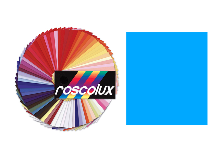Rosco Roscolux #65 Roscolux Sheet, 20"x24", 65 Daylight Blue