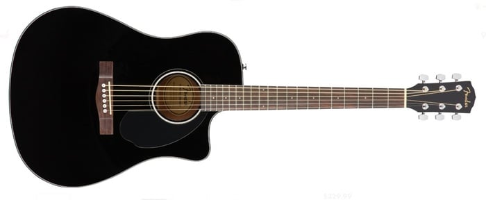 Fender CD-60SCE Dreadught Cutaway Acoustic-Electric Guitar With Solid Spruce Top And Mahogany Back And Sides