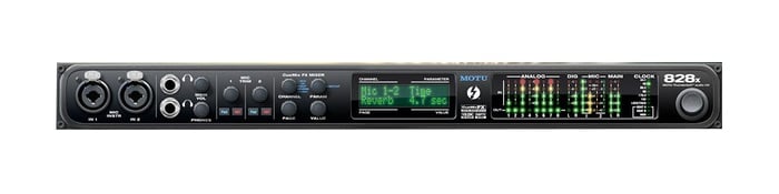 MOTU 828x 28x30 Thunderbolt, USB 2.0  Audio Interface With DSP