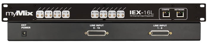 MyMix IEX-16L 1RU 16-Channel Analog Line-Level Input Expander Module